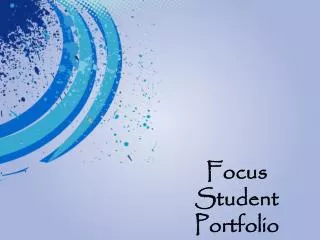 Focus Student Portfolio 2.16.12