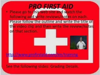 PRO FIRST AID