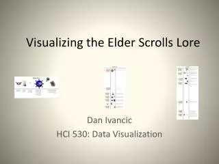 Visualizing the Elder Scrolls Lore