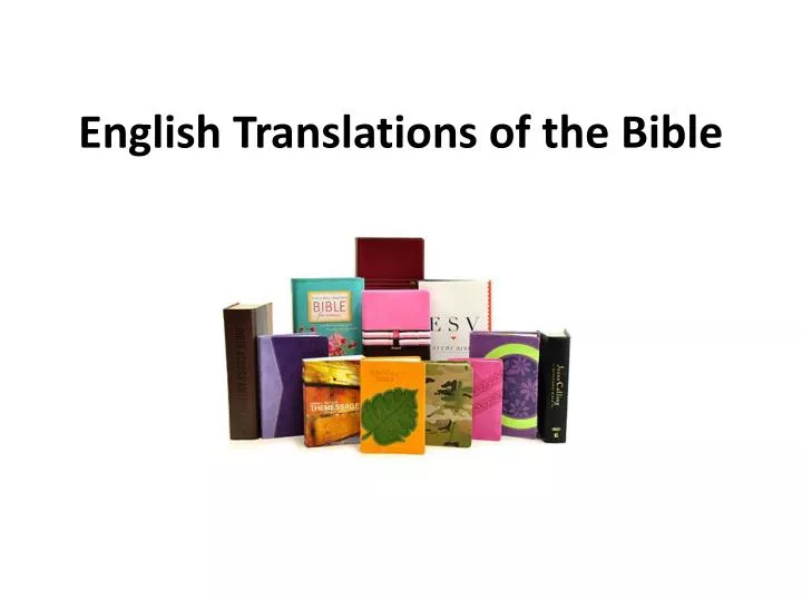 english translations of the bible