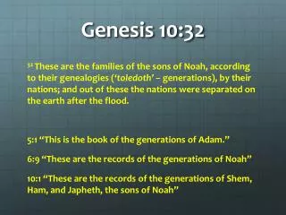 Genesis 10:32