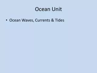Ocean Unit