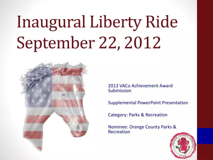 inaugural liberty ride september 22 2012