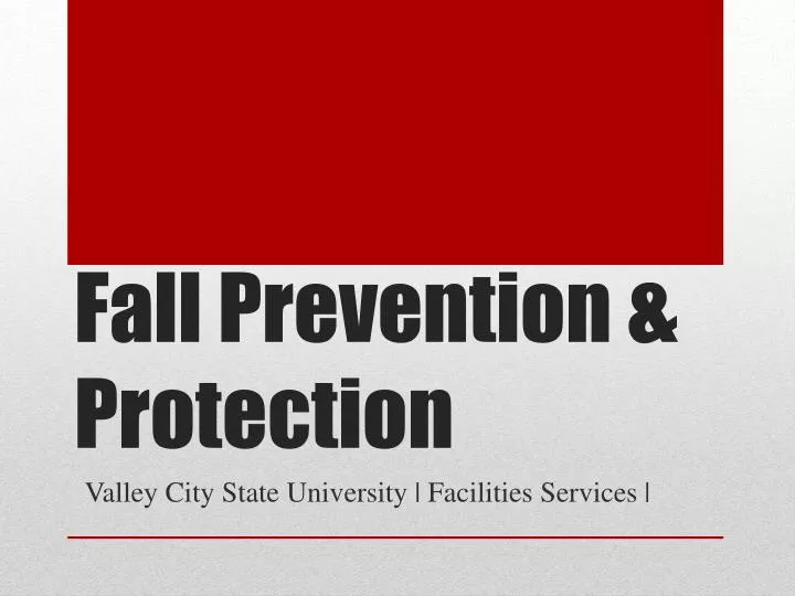 fall prevention protection