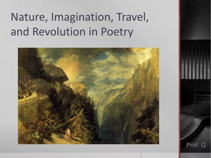 nature imagination travel and revolution in poetry