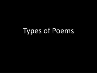 Types of Poems