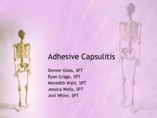 Adhesive Capsulitis