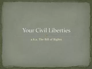 Your Civil Liberties