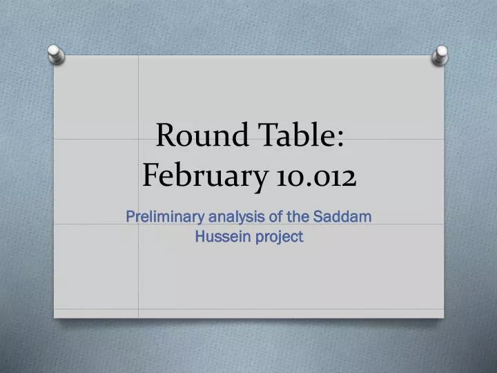 round table february 10 012