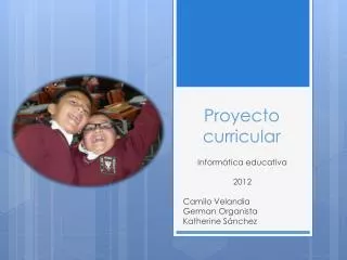 proyecto curricular