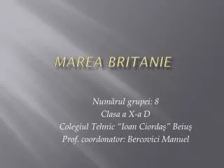 marea britanie