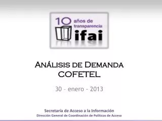 an lisis de demanda cofetel