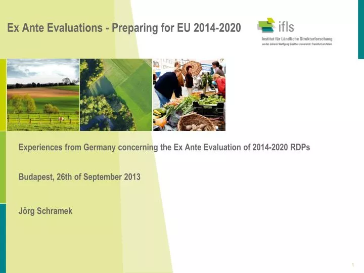 ex ante evaluations preparing for eu 2014 2020