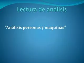 lectura de an lisis