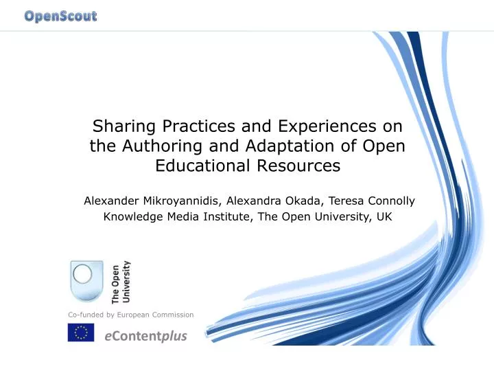 sharing practices and experiences on the authoring and adaptation of open educational resources