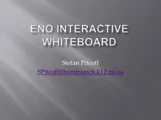 Eno Interactive Whiteboard