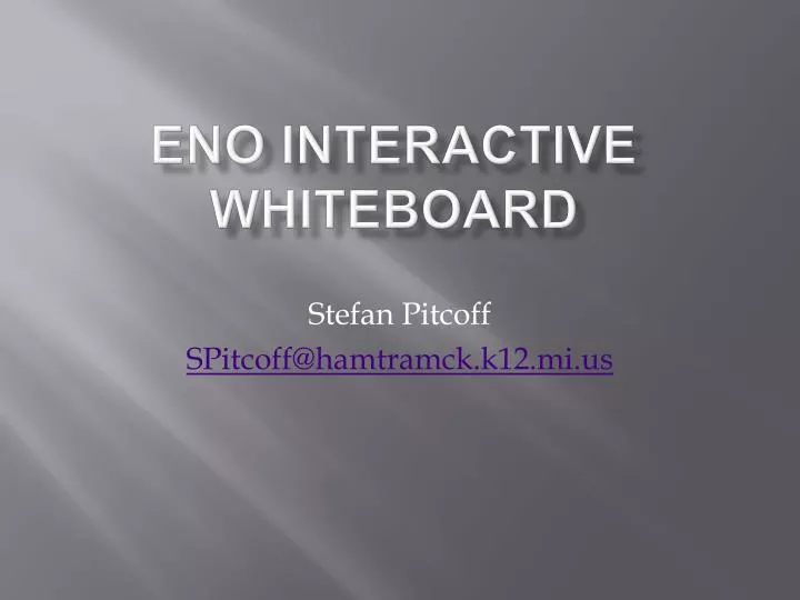 eno interactive whiteboard