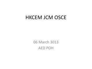HKCEM JCM OSCE