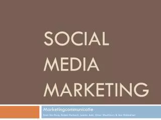 social media marketing