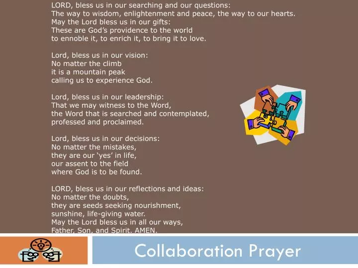 collaboration prayer