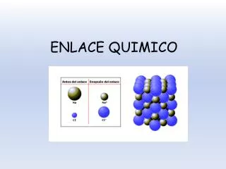 enlace quimico