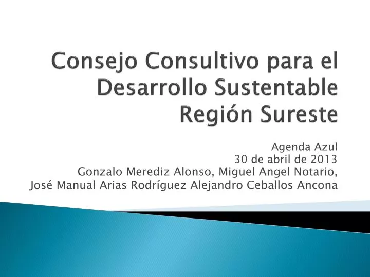 consejo consultivo para el desarrollo sustentable regi n sureste