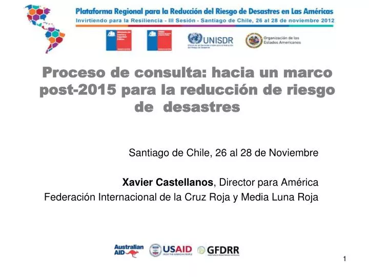 proceso de consulta hacia un marco post 2015 para la reducci n de riesgo de desastres