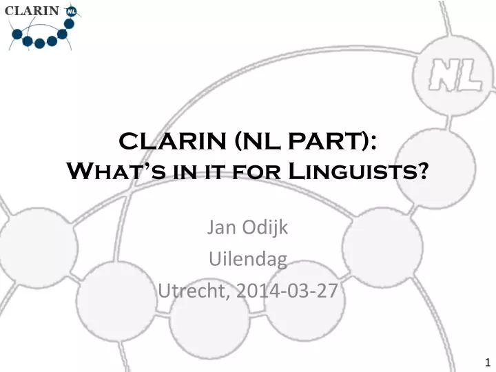 clarin nl part what s in it for linguists