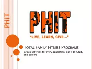 Total Family Fitness Programs