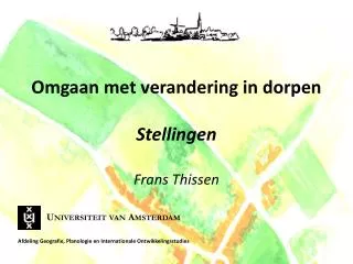 omgaan met verandering in dorpen stellingen