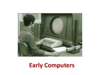 early computers