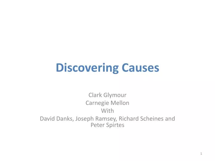 discovering causes