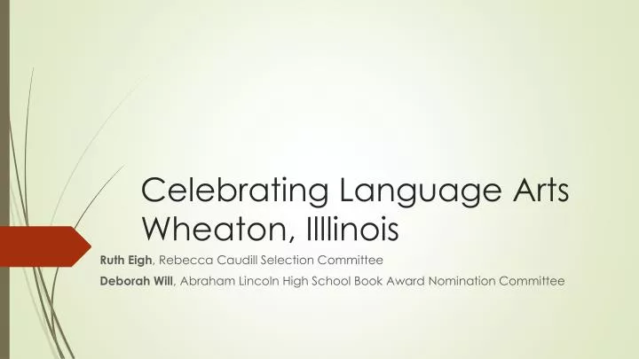 celebrating language arts wheaton illlinois