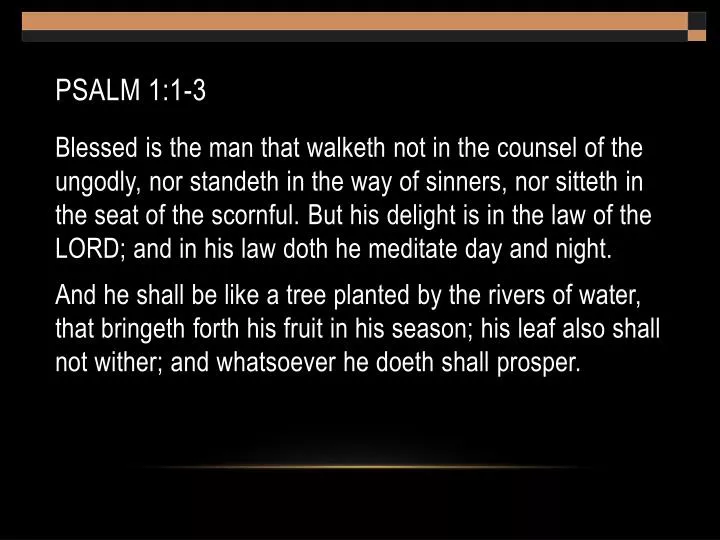 psalm 1 1 3