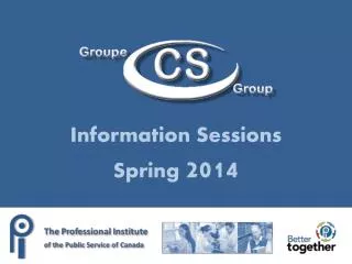 Information Sessions Spring 2014