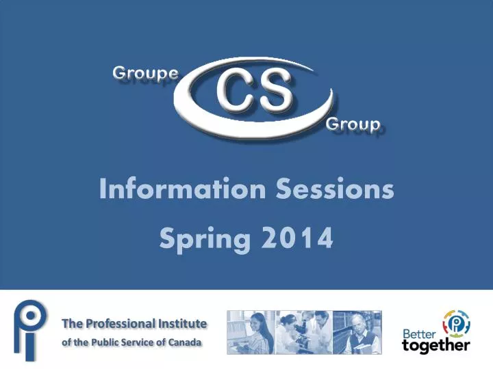 information sessions spring 2014