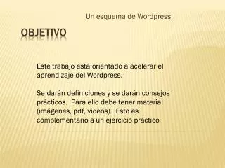 un esquema de wordpress