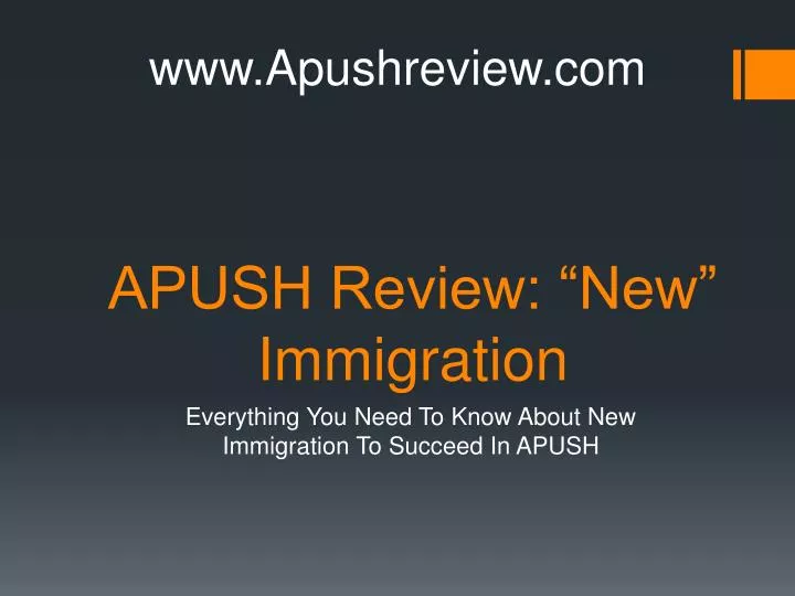 apush review new immigration