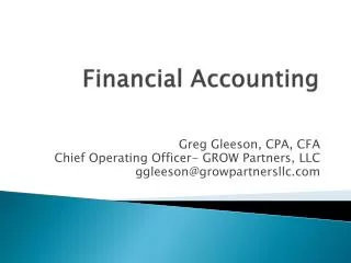 Financial Accounting