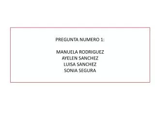 pregunta numero 1 manuela rodriguez ayelen sanchez luisa sanchez sonia segura