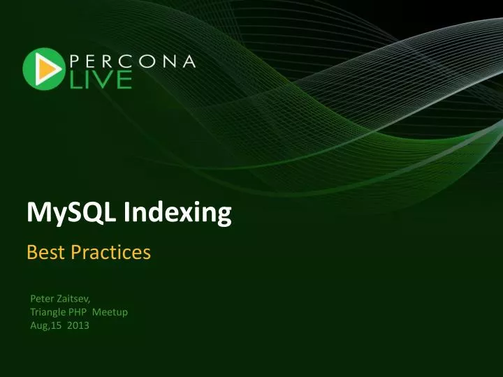 mysql indexing