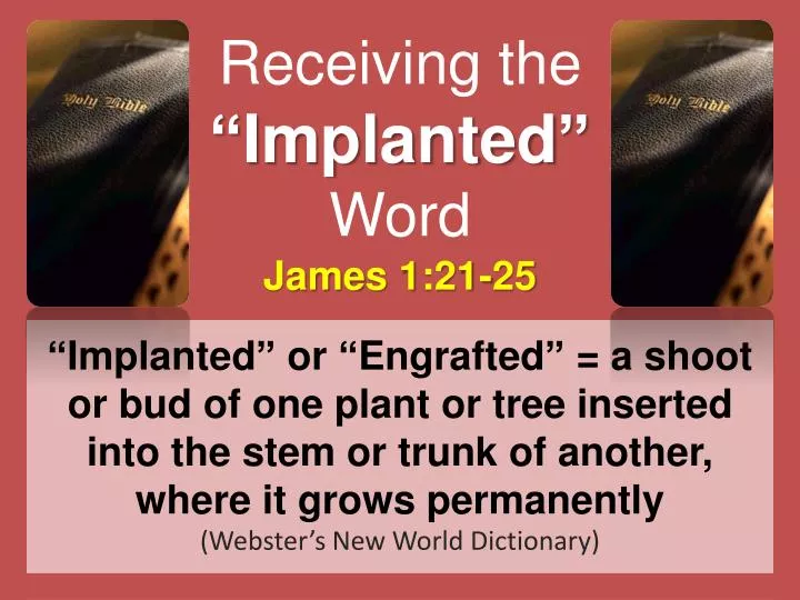 receiving the implanted word