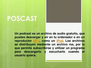 poscast