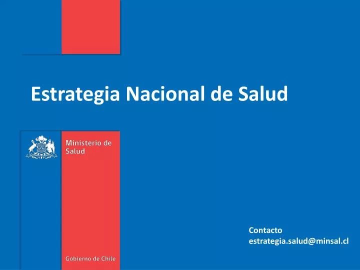 estrategia nacional de salud