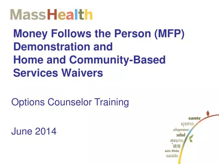 money follows the person mfp demonstration and home and community based services waivers