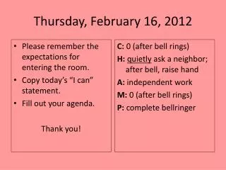 Thursday, February 16, 2012