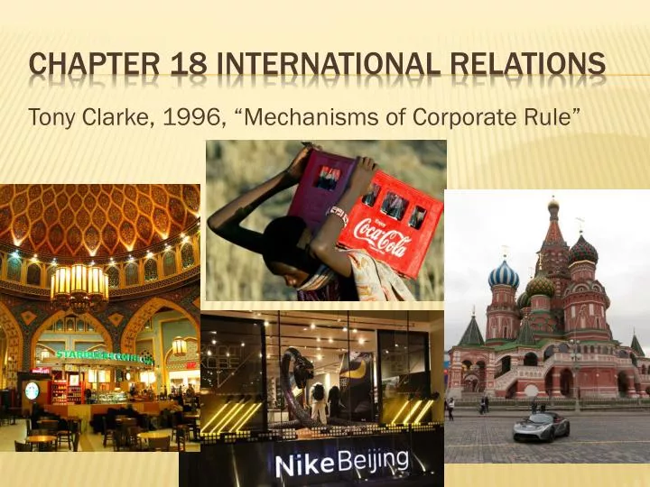 chapter 18 international relations