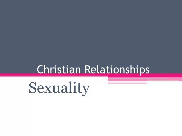 christian relationships