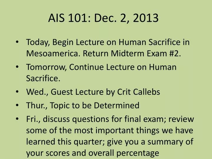 ais 101 dec 2 2013