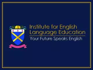 Institute for English Language Education